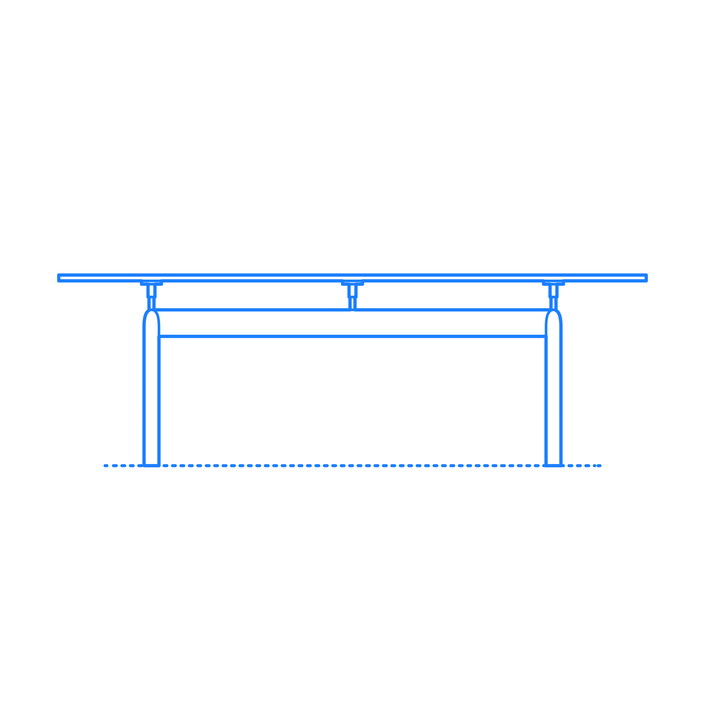 Furniture Dining Tables Lc6 Table Outline Svg File Free Vectors